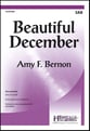 Beautiful December SAB choral sheet music cover